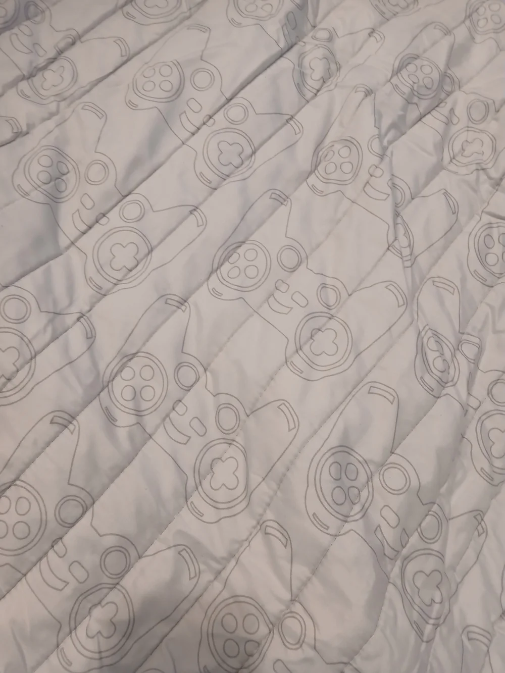 Navy/Multicolor Gamer Controller Reversible Comforter with Pillow Shams